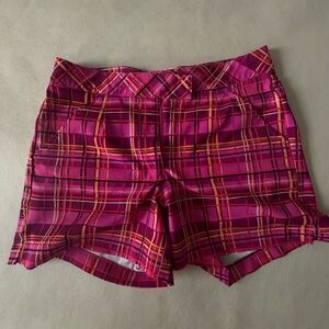 Nike Pink and Orange High Waist Shorts